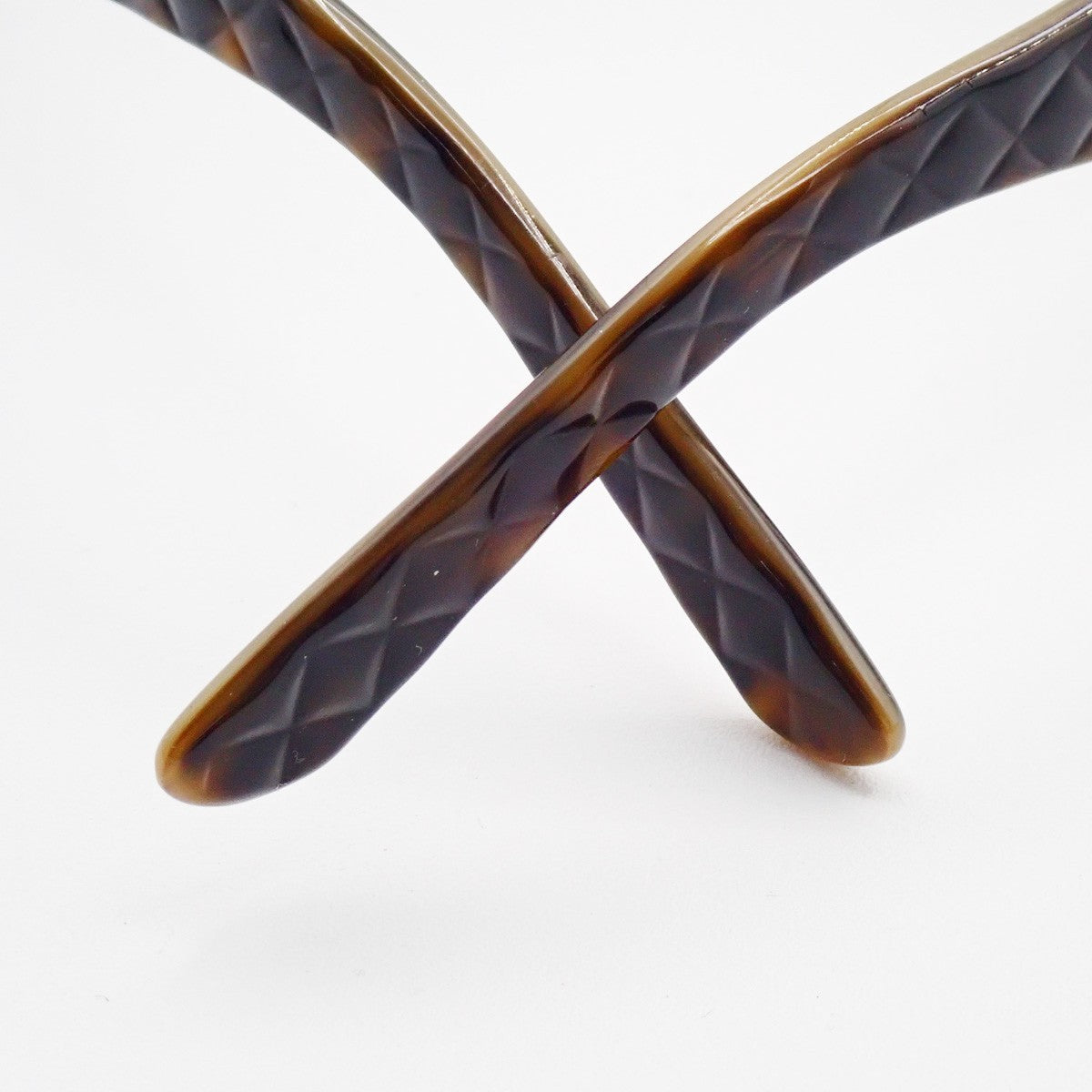CHANEL CC Matelasse Sunglasses Eye Wear Plastic Brown GHW 5099 Italy 63RL876