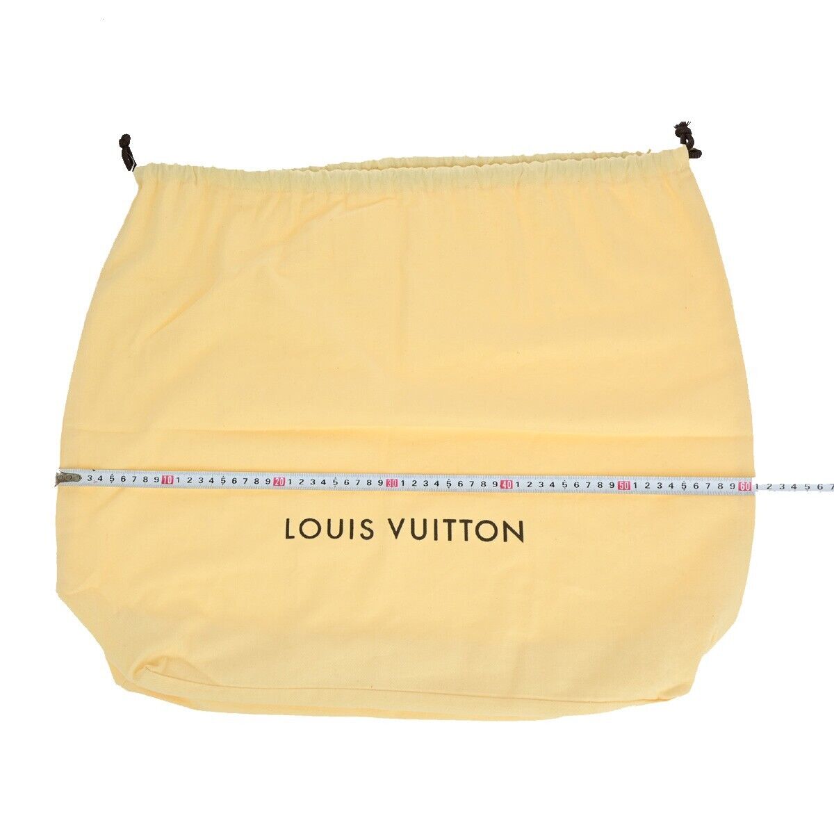 LOUIS VUITTON Logo 10 Set Dust Bag Drawstring Canvas Cotton Beige Brown 09EB737