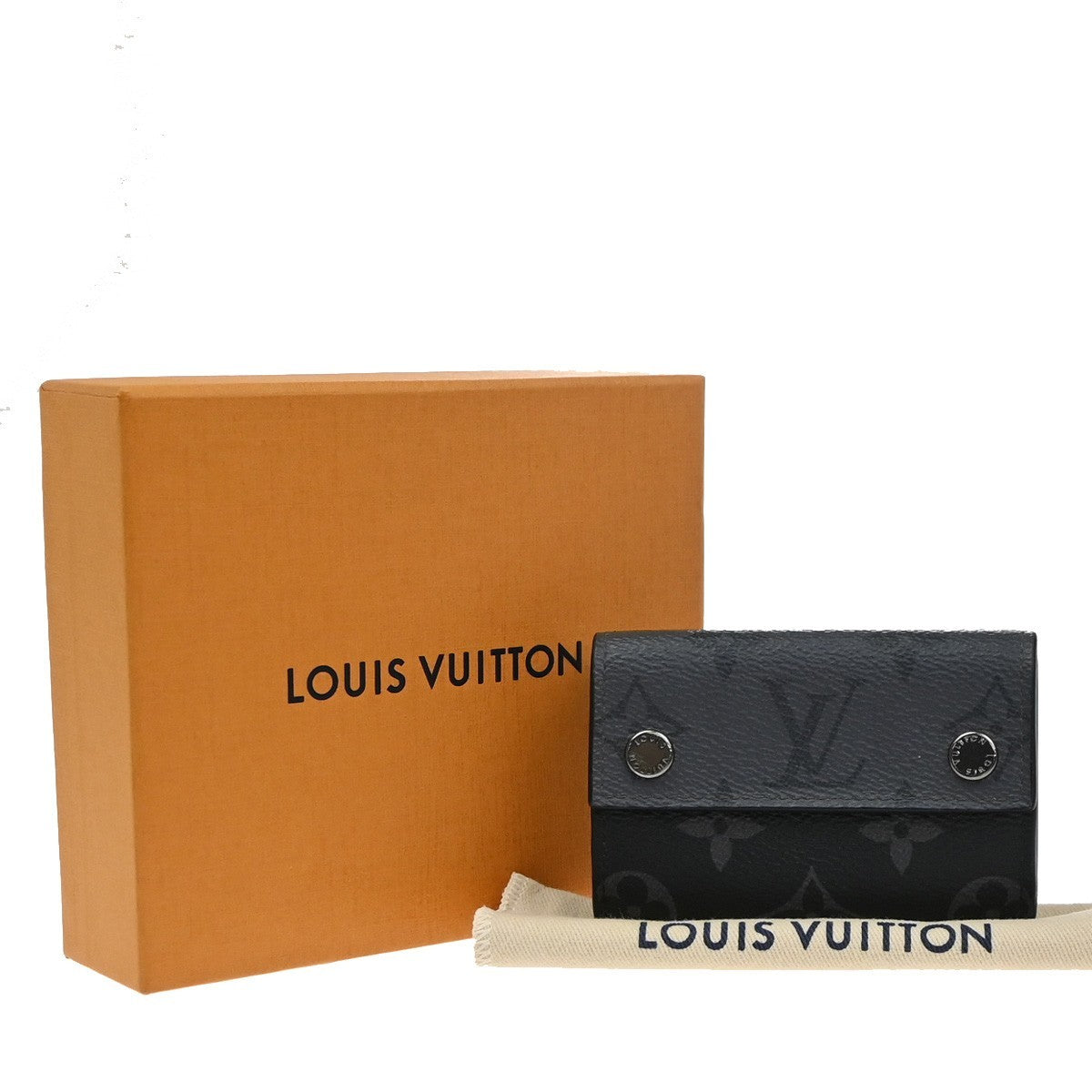 LOUIS VUITTON Discovery Compact Wallet Monogram Eclipse Reverse M45417 36KP206