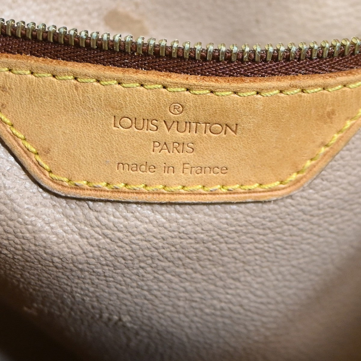 OUIS VUITTON BUCKET GM Shoulder Tote Bag Monogram Leather Brown M42236 65SA056