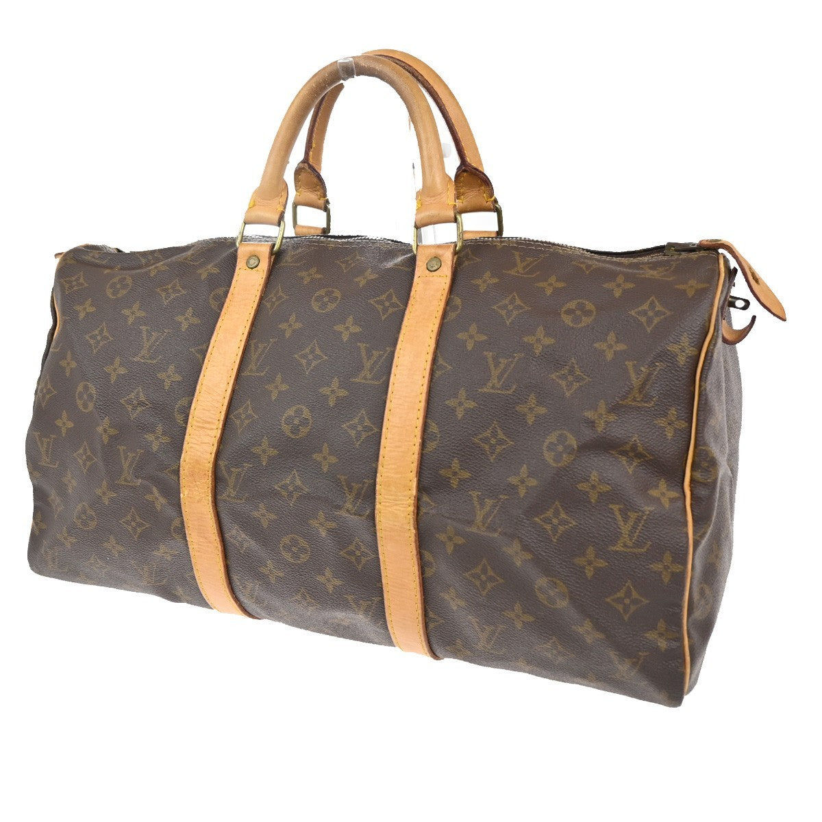 LOUIS VUITTON Keepall 45 Travel Hand Bag Monogram Leather Brown M41428 02CA726