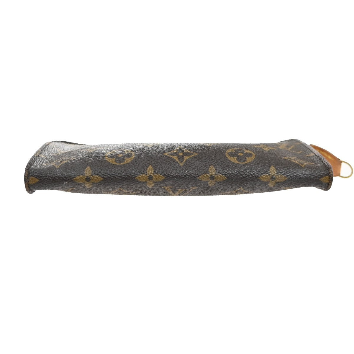 LOUIS VUITTON Logo Bucket GM Pouch Bag Monogram Leather Brown GHW USA 05KC932
