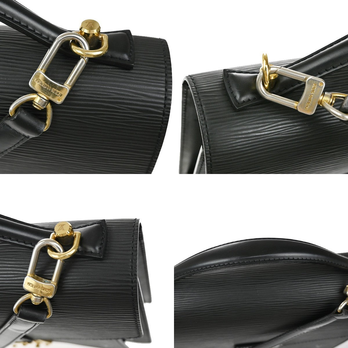 LOUIS VUITTON Monceau 2Way Shoulder Hand Bag Epi Leather Black M52122 12EF829