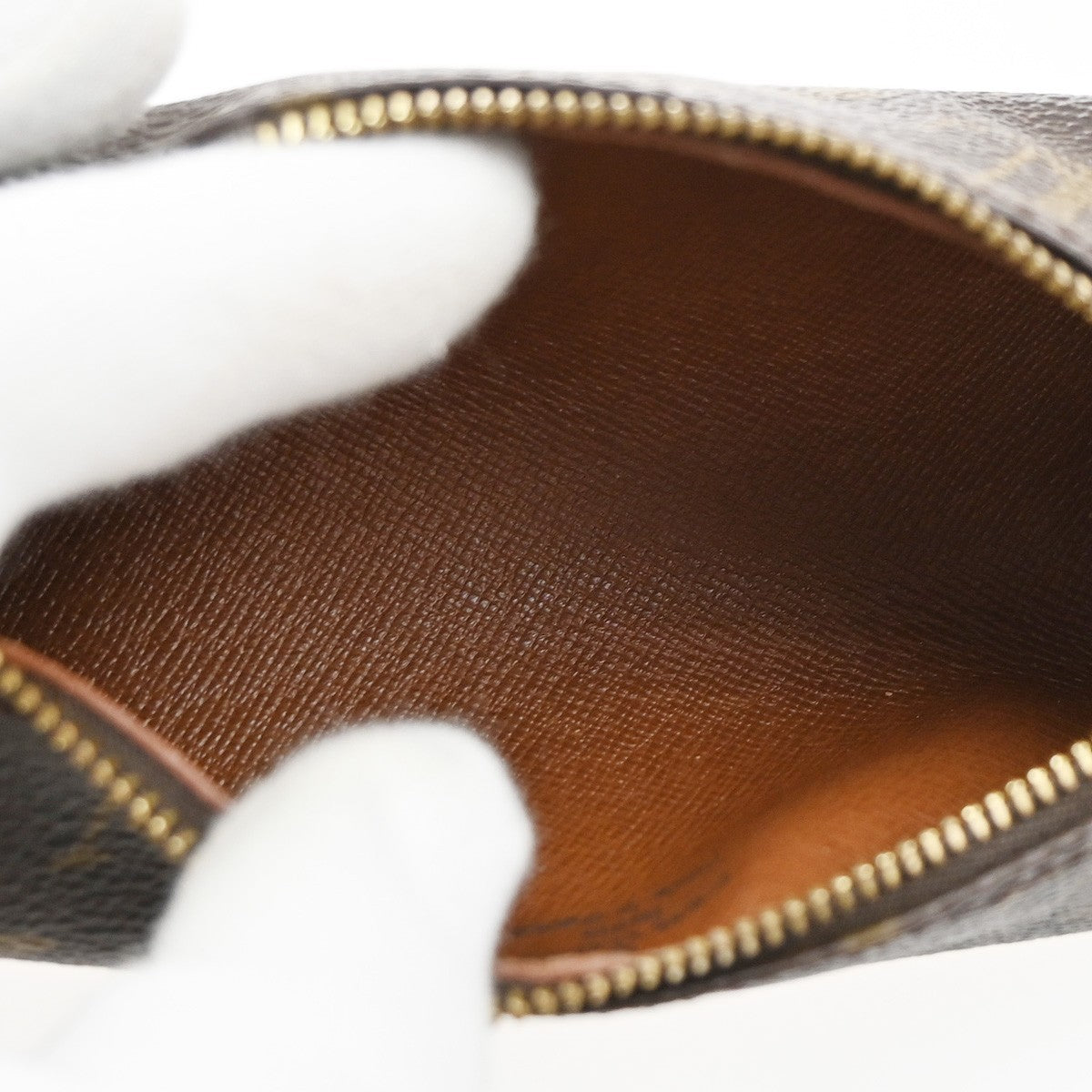 LOUIS VUITTON Mini Papillon Pouch Hand Bag Monogram Brown France 62SA088