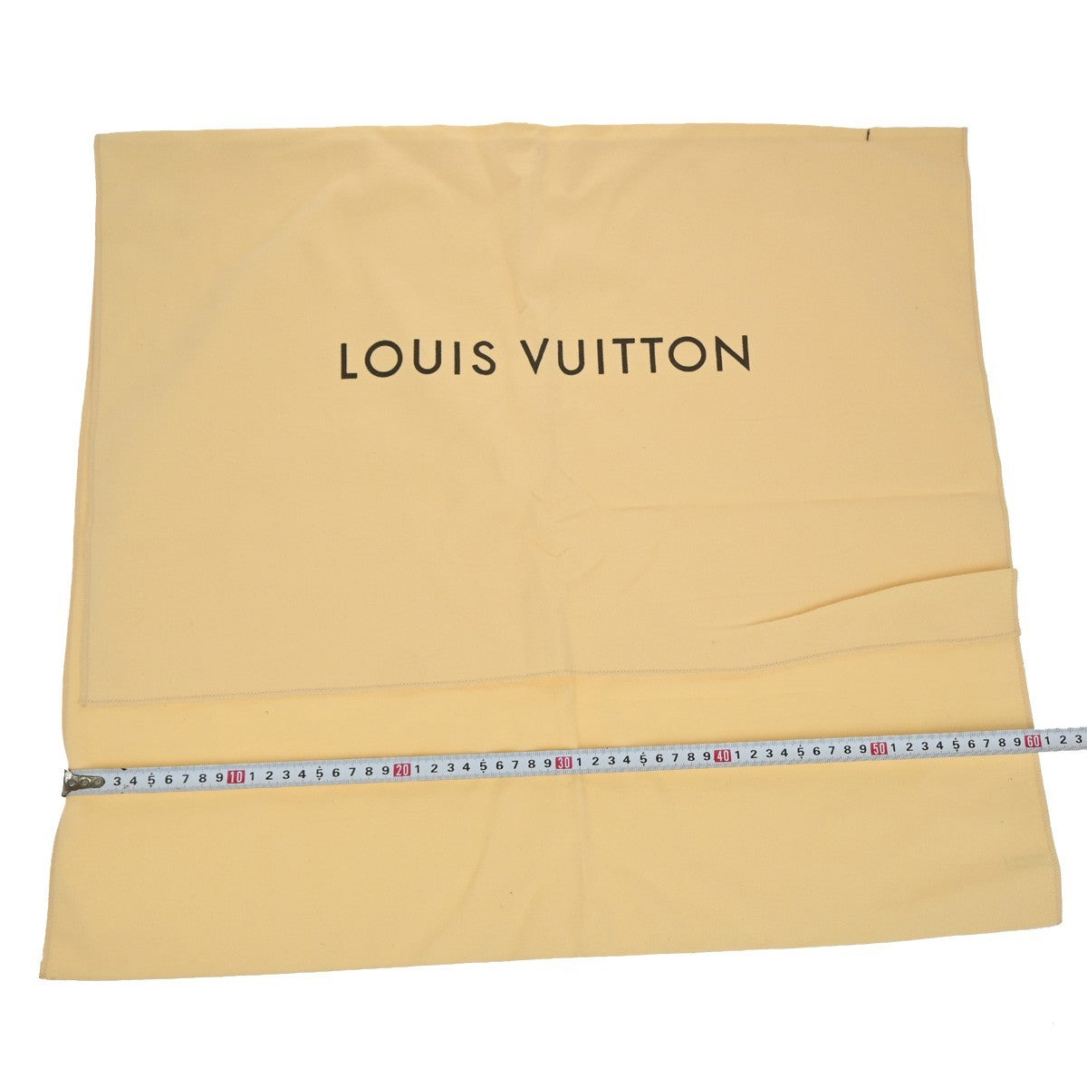LOUIS VUITTON Logo 10 Set Dust Bag Drawstring Canvas Cotton Beige Brown 09KC790