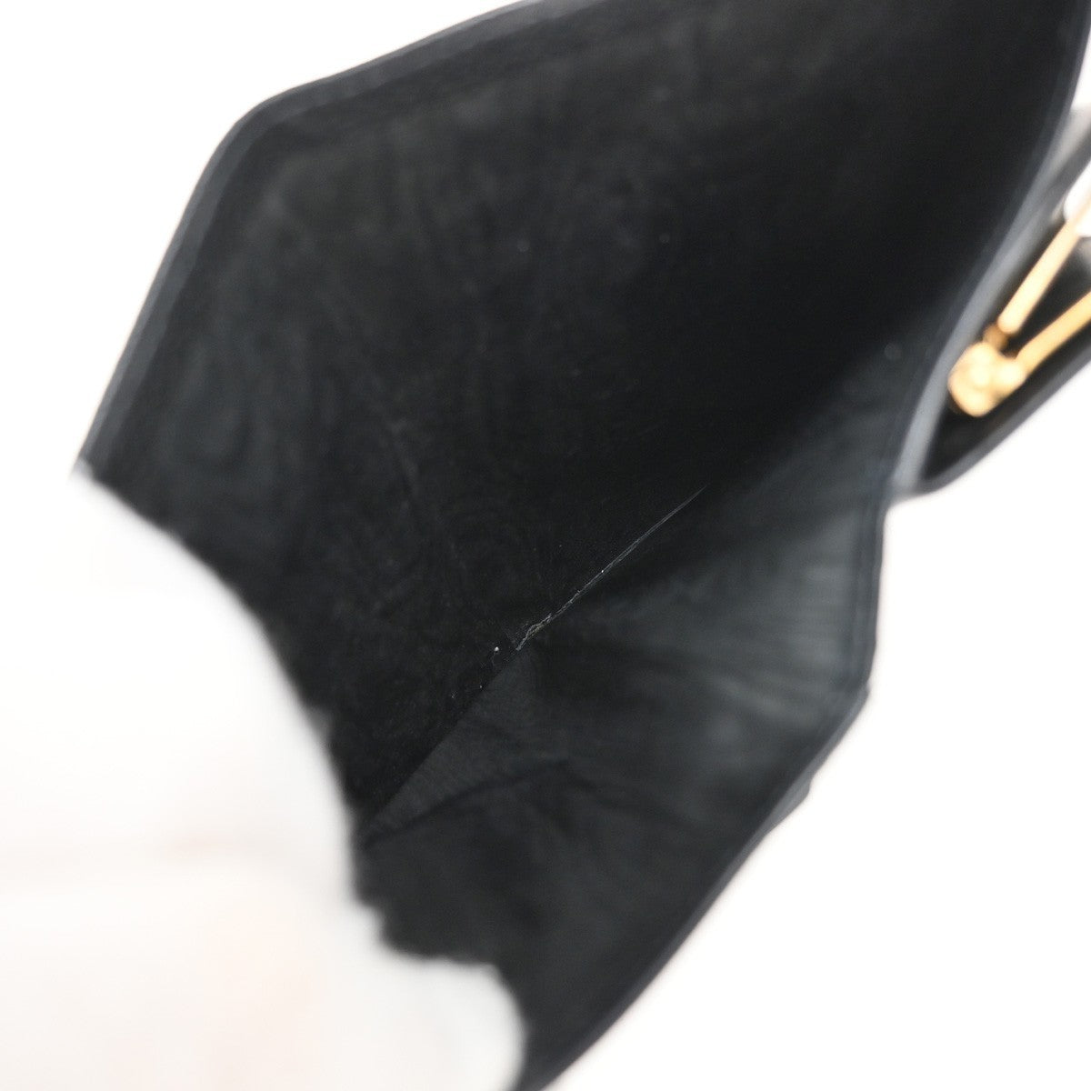 CHANEL CC Logo Long Bifold Wallet Grained Calfskin Leather Black France 16RF812