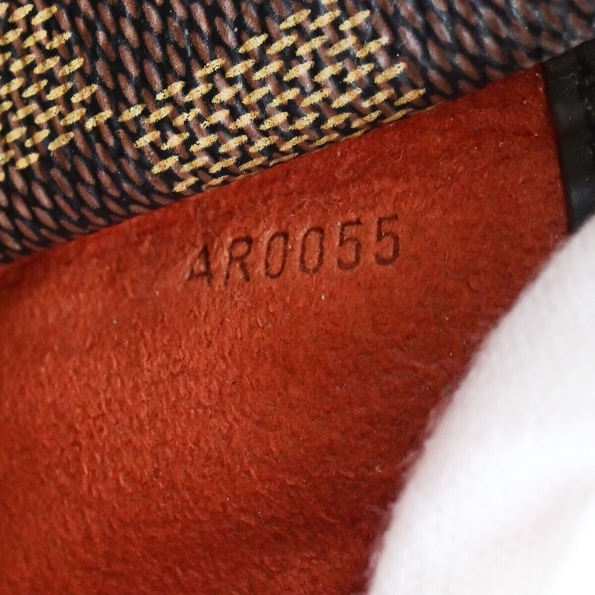 LOUIS VUITTON Sarria Horizontal Hand Bag Damier Ebene Leather BN N51282 93SJ510