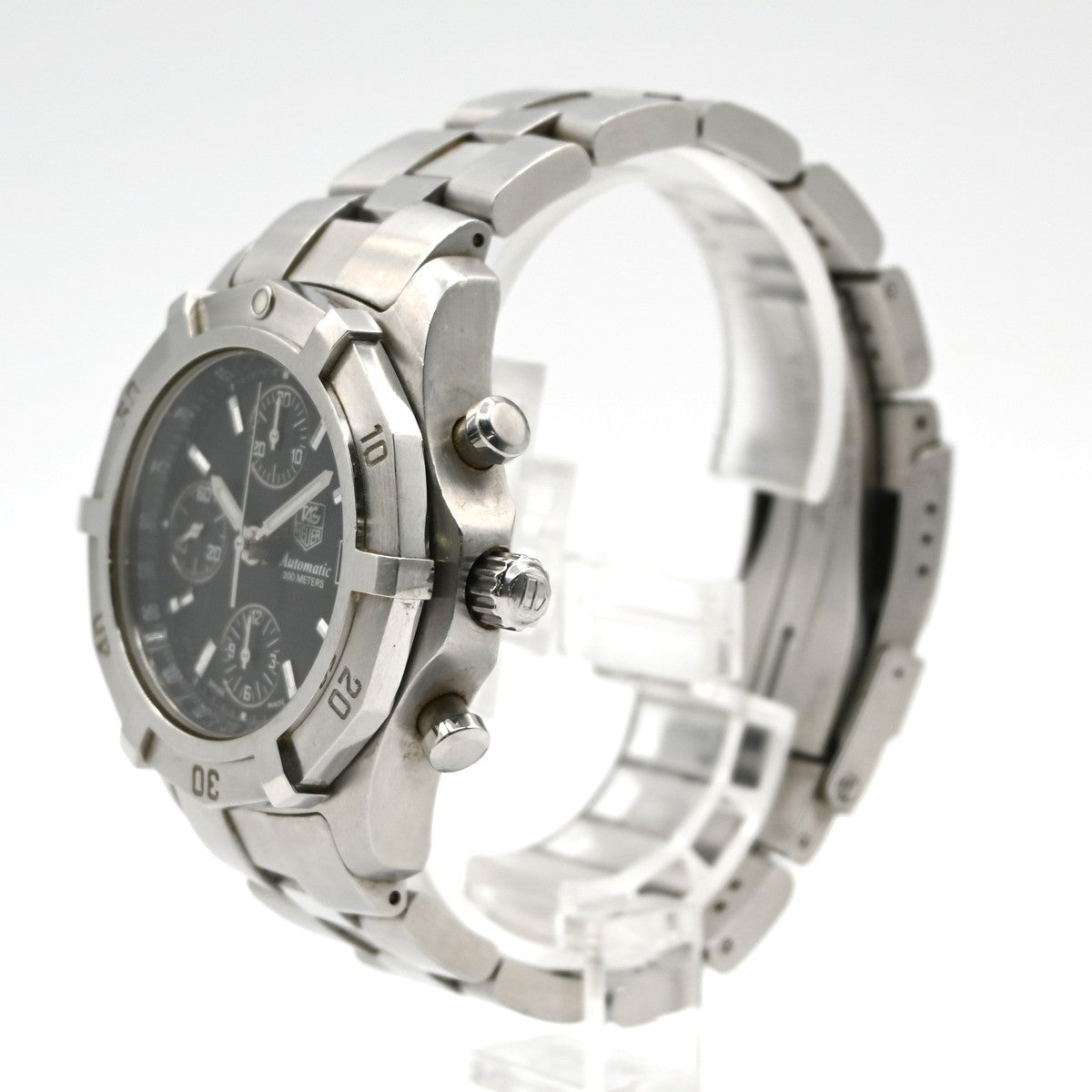 TAG HEUER Exclusive Chronogra Date Watch CN2111 Automatic SS Black Dial 13LC581