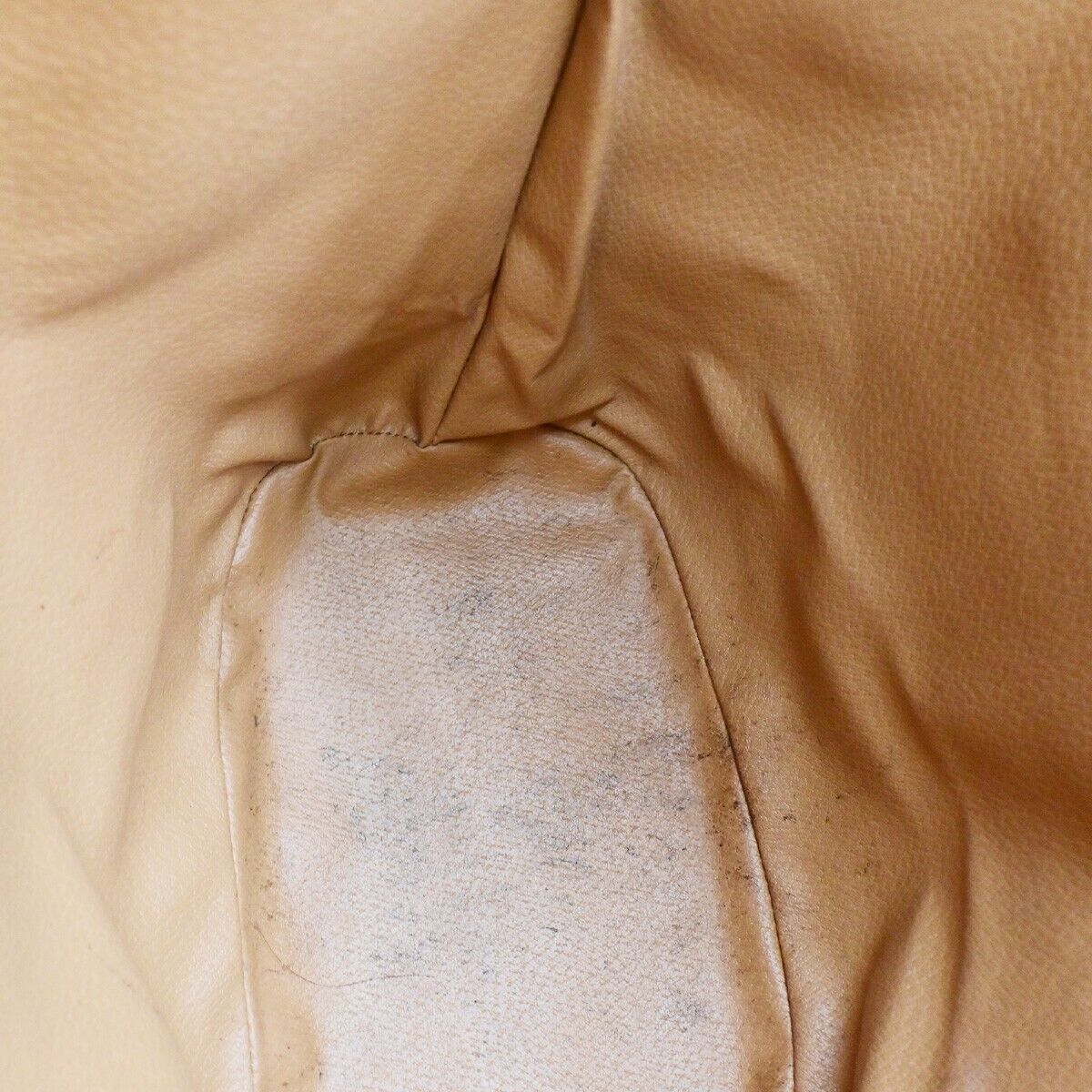 CELINE Logo Macadam Pattern Drawstring Shoulder Bag PVC Leather Brown 69HB986
