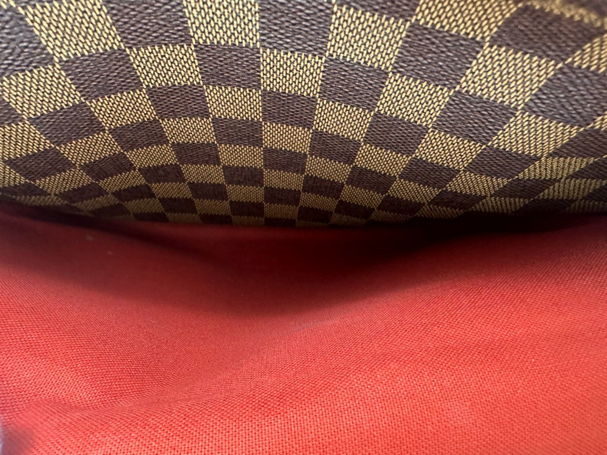 LOUIS VUITTON Naviglio Shoulder Bag Damier Ebene Leather Brown N45255 73CA734