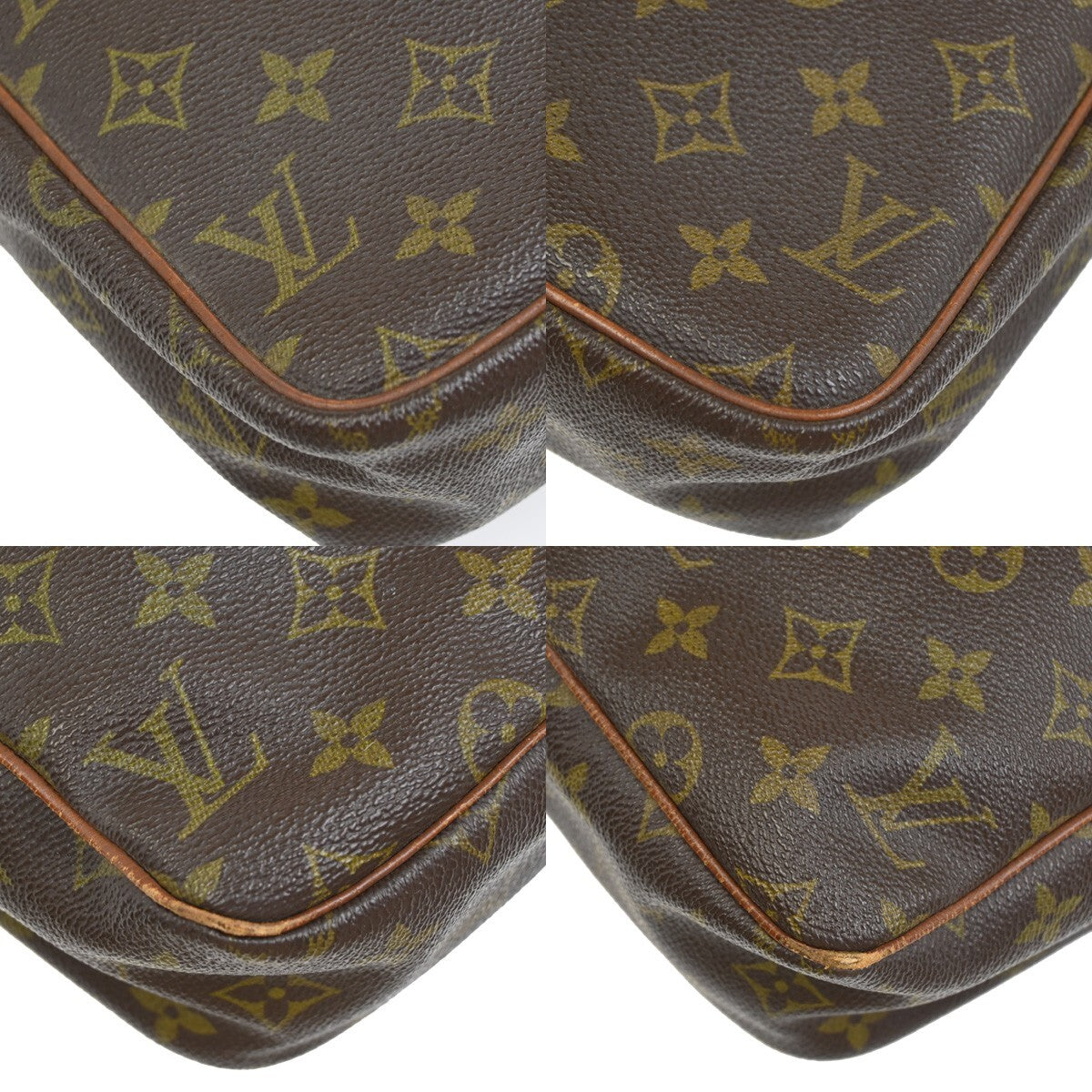 LOUIS VUITTON Petit Marceau Shoulder Bag Monogram Leather Brown M40264 04EE194