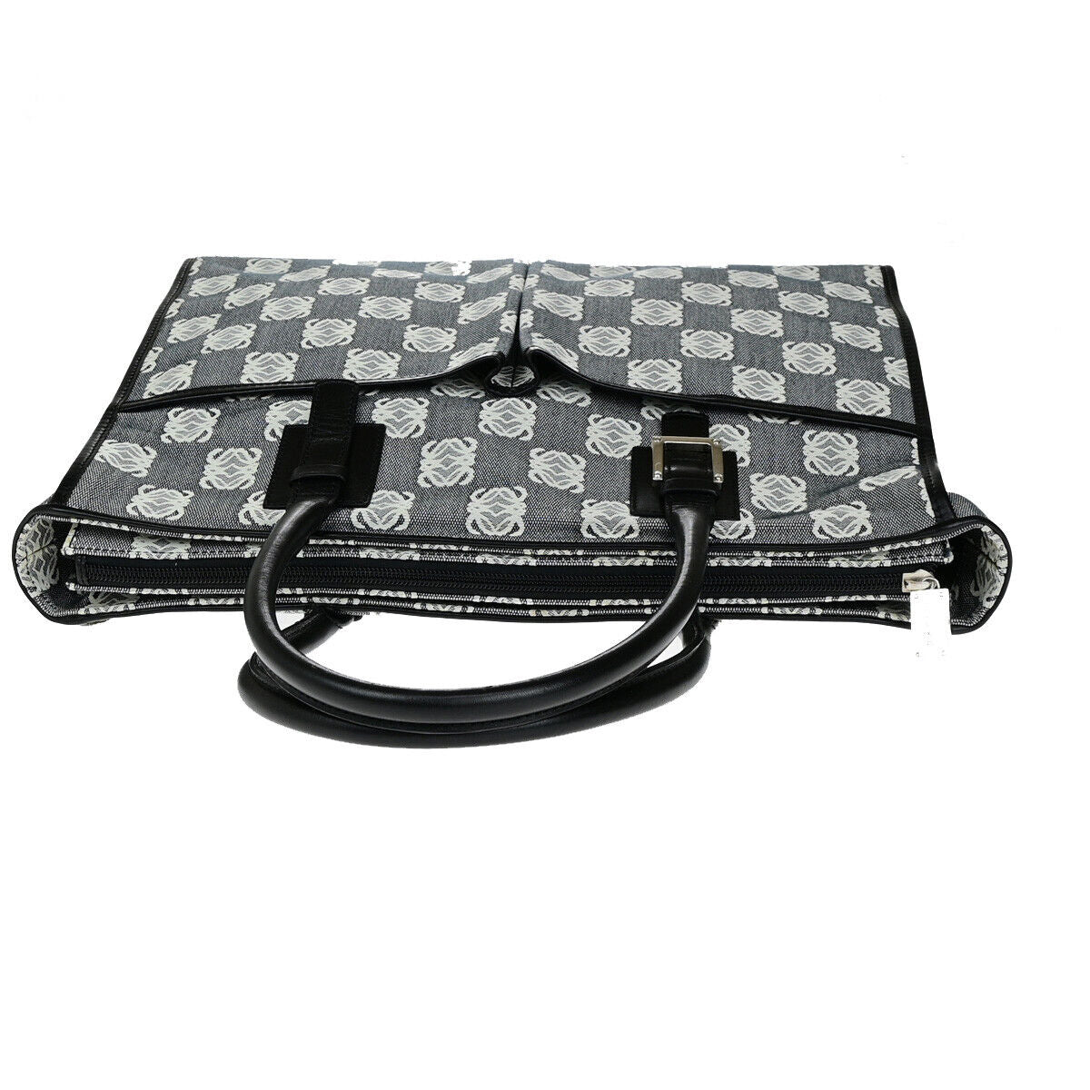 LOEWE Logo Anagram Shoulder Hand Bad Canvas Leather Black SHW Spain 30YG579