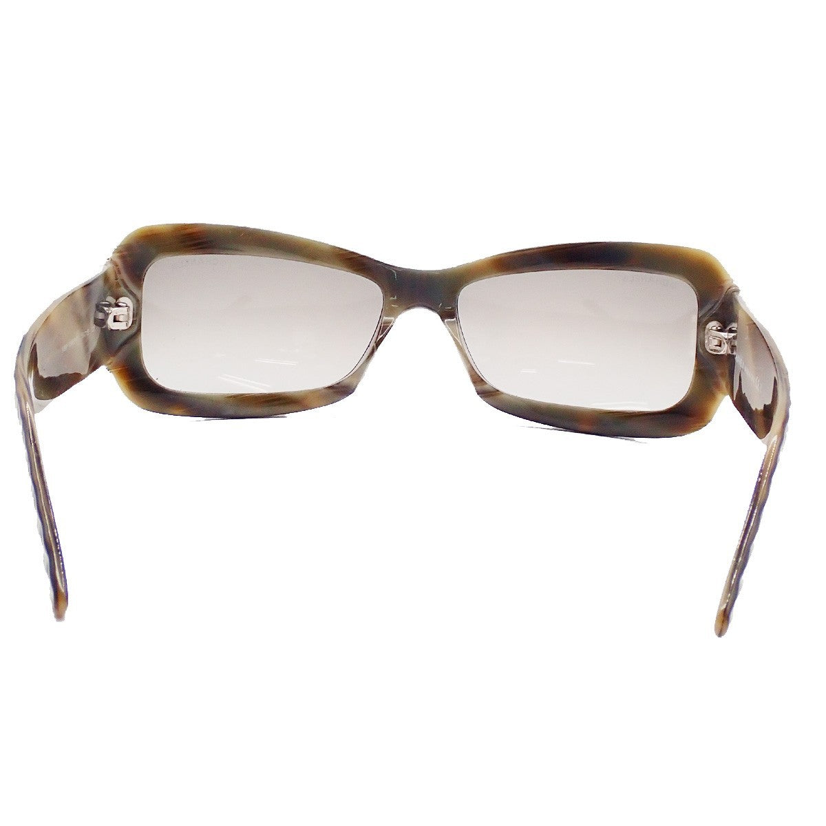 CHANEL CC Matelasse Sunglasses Eye Wear Plastic Brown GHW 5099 Italy 63RL876