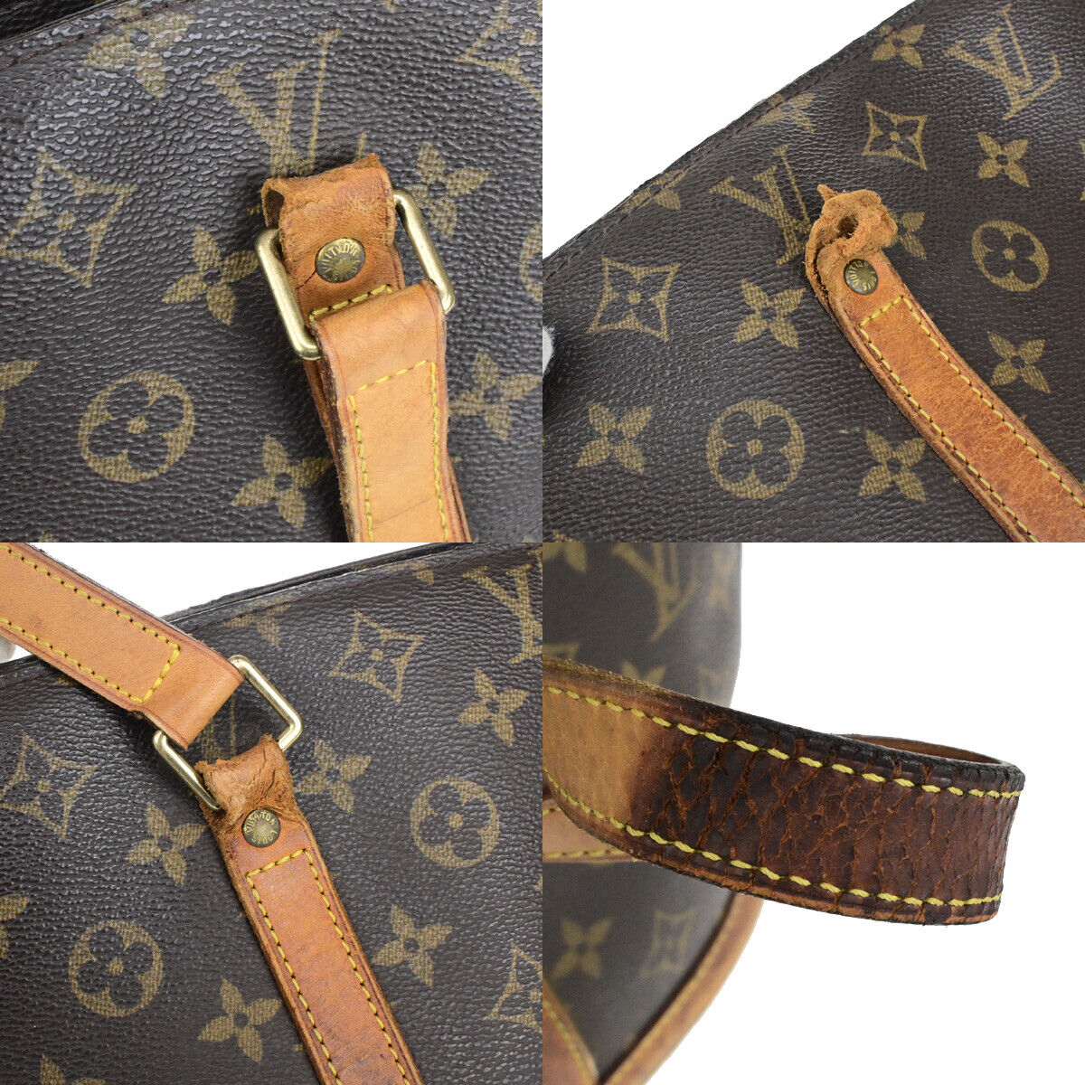 LOUIS VUITTON BABYLONE Shoulder Bag Monogram Leather Brown France M51102 61YG685