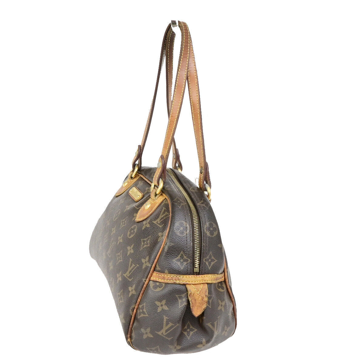 LOUIS VUITTON Montorgueil PM Shoulder Bag Monogram Leather Brown M95565 02SJ548