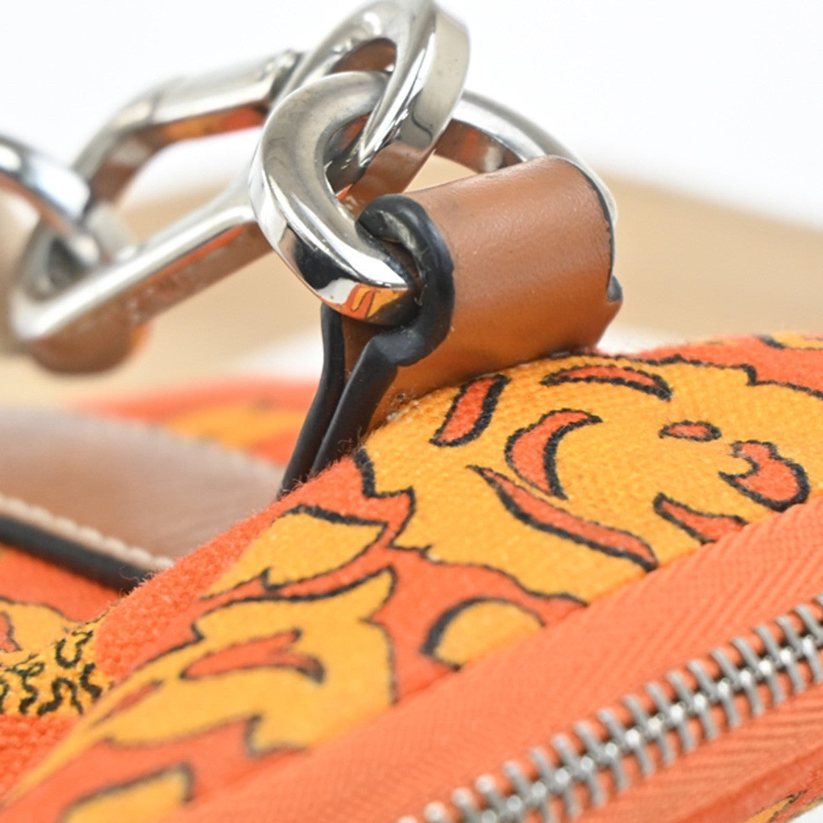 LOEWE x Paula's Ibiza Anagram Mini Pouch Bag Canvas Leather OE SHW Spain 30KC969