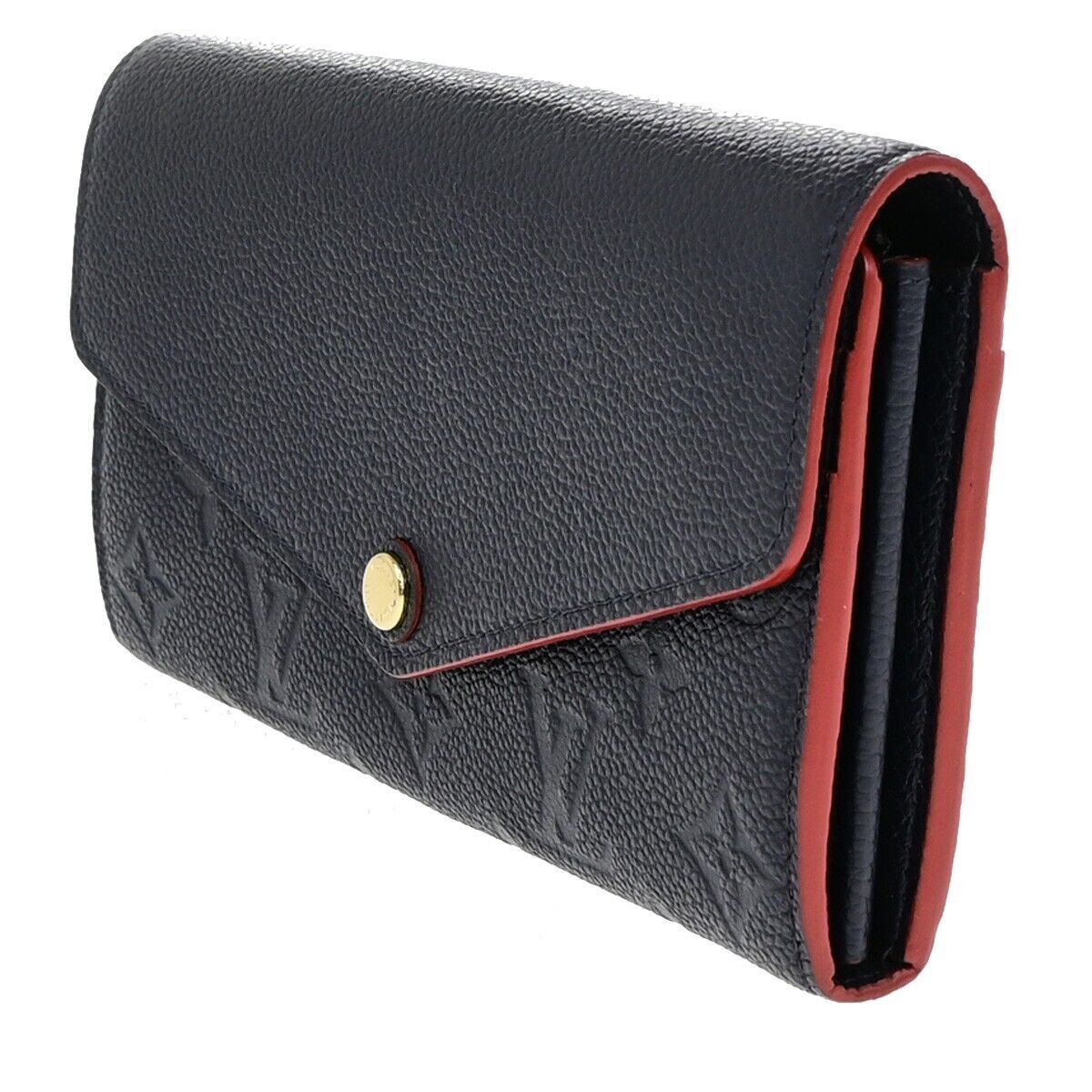 LOUIS VUITTON Portefeuille Sarah Wallet Monogram Empreinte Blue M62125 35EE082