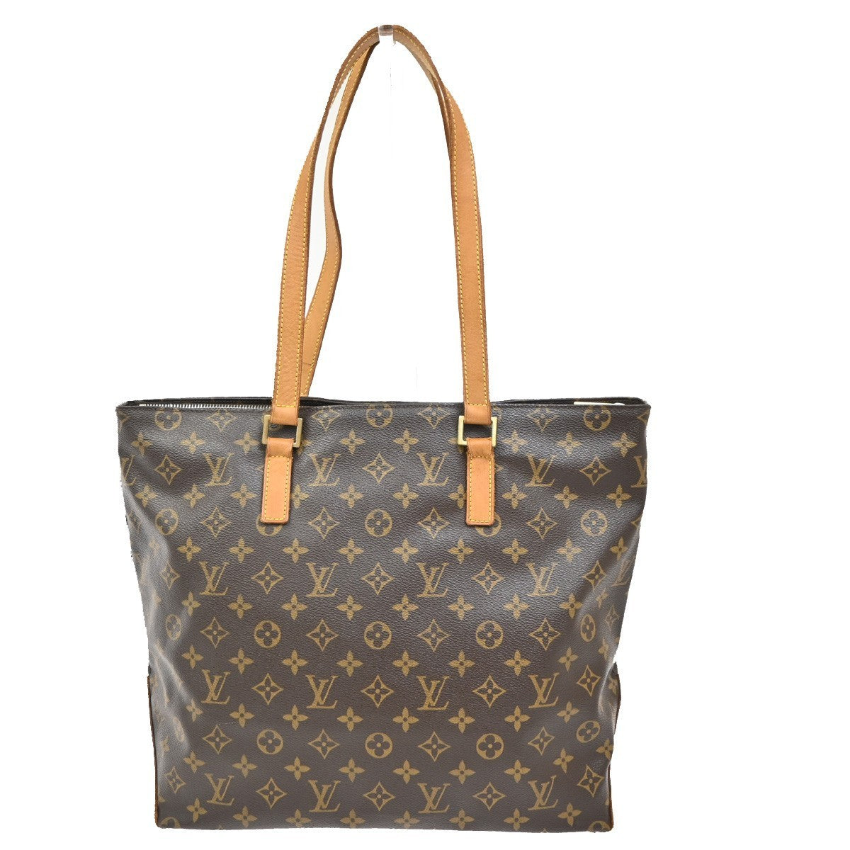 LOUIS VUITTON Cabas Mezzo Shoulder Bag Monogram Leather Brown M51151 83KC316