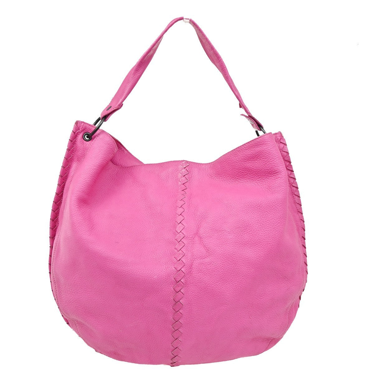BOTTEGA VENETA Intrecciato Logo Shoulder Bag Cervo Leather Pink Italy 16ZA223