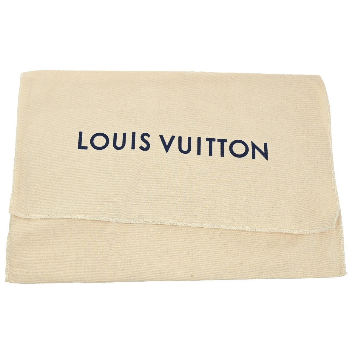 LOUIS VUITTON Logo 10 Set Dust Bag Drawstring Canvas Cotton Beige Brown 01KB912