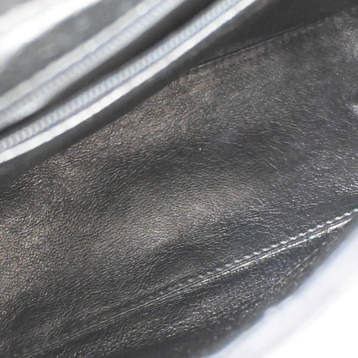 CHANEL CC Logo Mini Matelasse Shoulder Bag Suede Leather Black Gold 691HB551