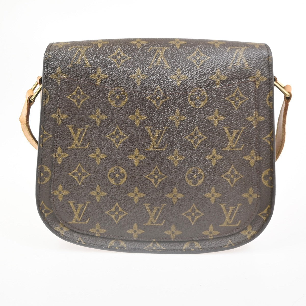 LOUIS VUITTON Saint Cloud GM Shoulder Bag Monogram Leather Brown M51242 85CA747