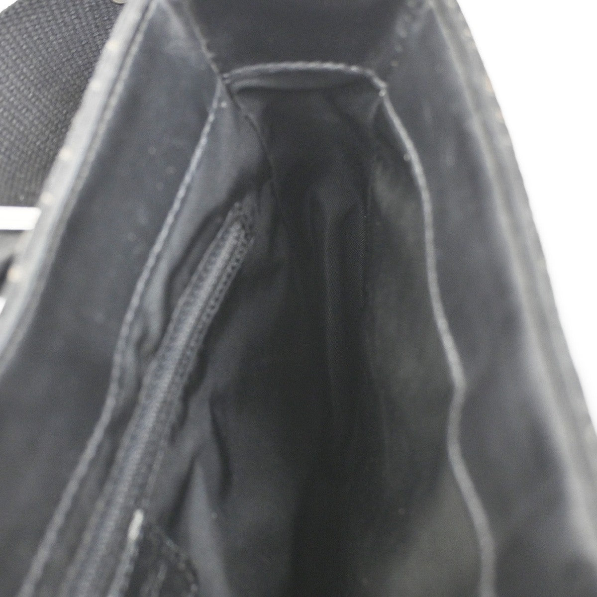 CHRISTIAN DIOR Trotter Street Chic Shoulder Bag Canvas Leather BK SHW 73CA909
