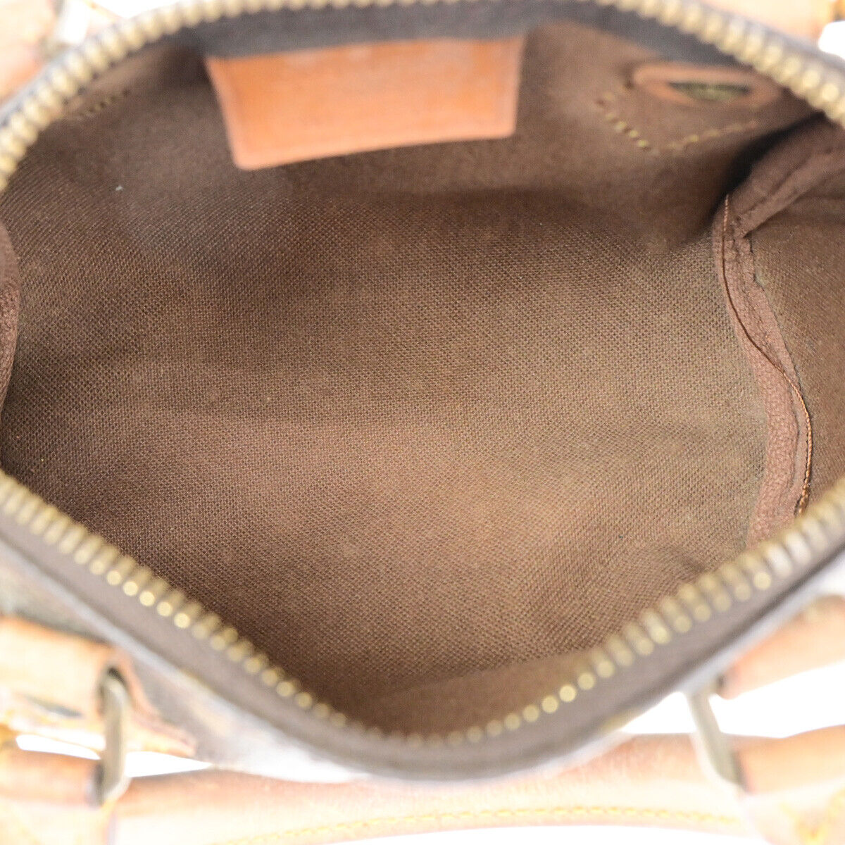 LOUIS VUITTON Mini Speedy 2Way Hand Bag Monogram Leather Brown M41534 35YF177