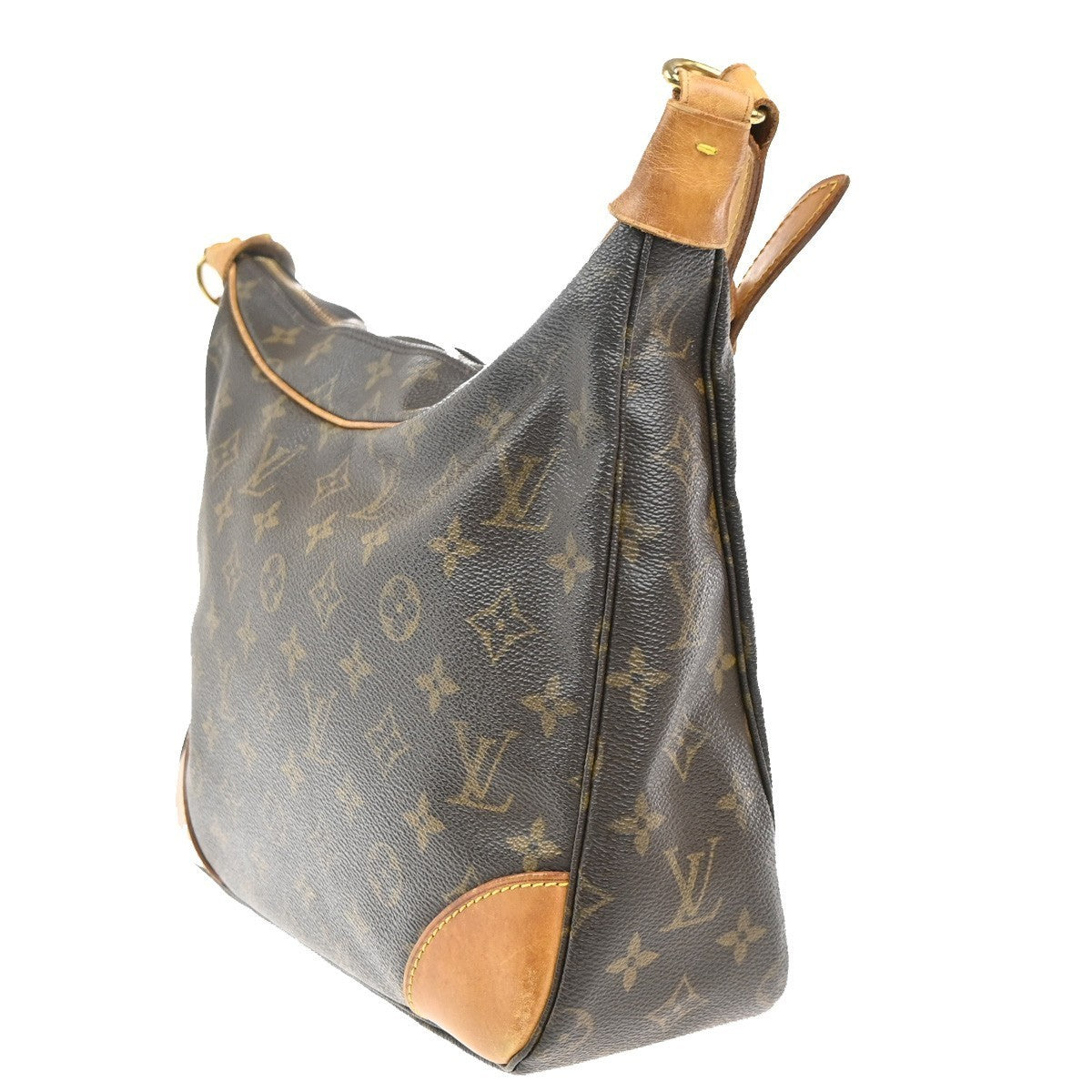LOUIS VUITTON Boulogne 30 Shoulder Bag Monogram Leather Brown M51265 78MA364