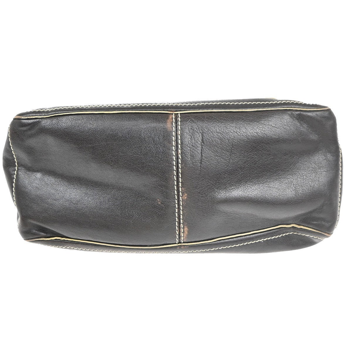 CELINE Logo Boogie Hand Bag Leather Brown GHW Italy 61EG236
