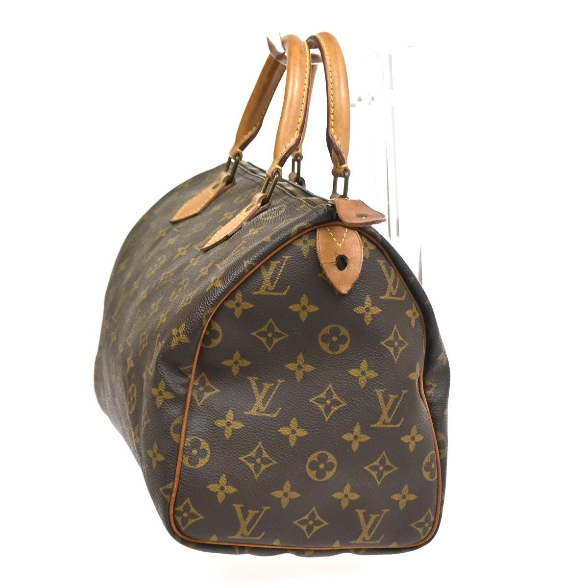 LOUIS VUITTON Speedy 30 Travel Hand Bag Monogram Leather Brown M41526  14SA082