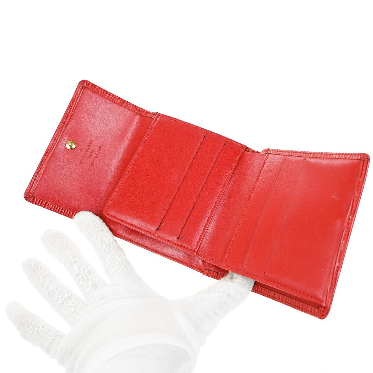 LOUIS VUITTON 3 Set Wallet Agenda Monogram Damier Ebene Epi Brown Red 64EF837