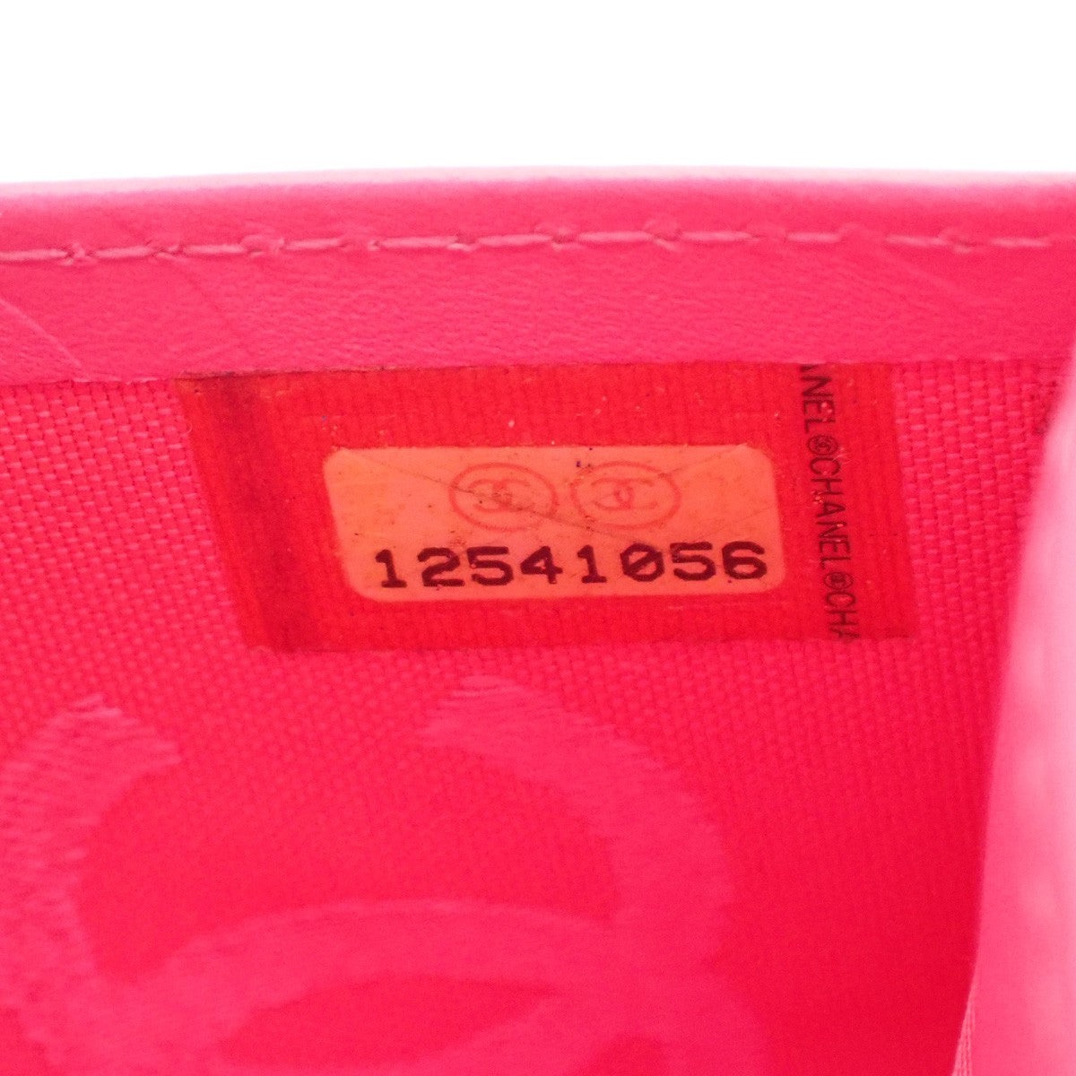 CHANEL CC Logo Cambon Long Bifold Wallet Purse Leather Black Pink Italy 33KC572
