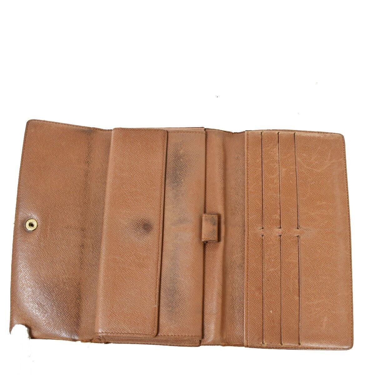 LOUIS VUITTON International Long Trifold Wallet Monogram Brown M61215 05YB794
