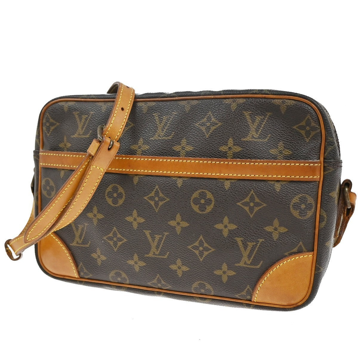 LOUIS VUITTON Trocadero 27 Shoulder Bag Monogram Leather Brown M51274 86CA410