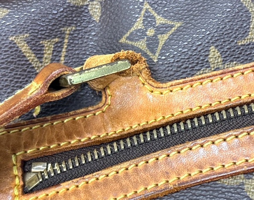 LOUIS VUITTON LV Logo Cite GM Shoulder Bag Monogram Leather Brown M51181 73MA360