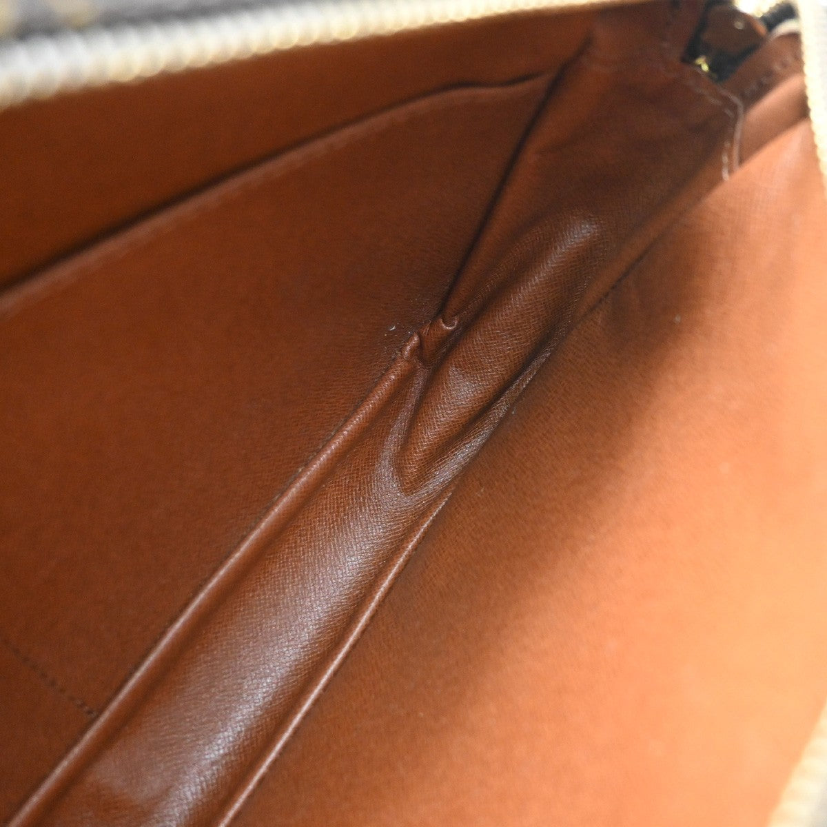 LOUIS VUITTON Compiegne 28 Clutch Bag Monogram Leather Brown GHW M51845 69CB013