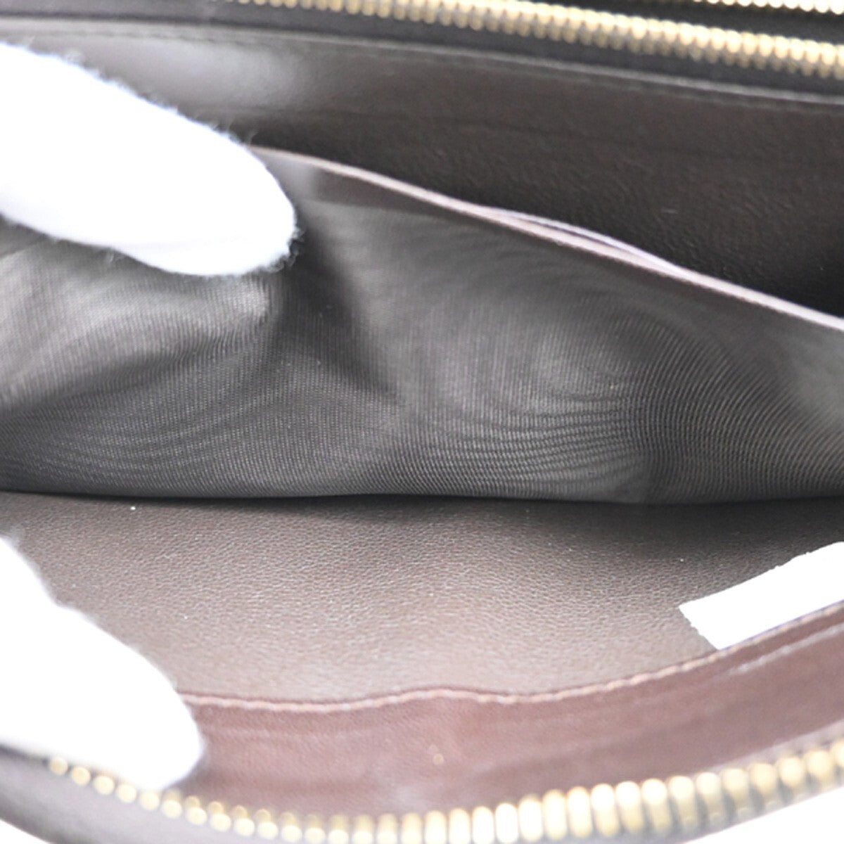 BOTTEGA VENETA Logo Intrecciato Long Zipper Around Wallet Leather Brown 65EE345