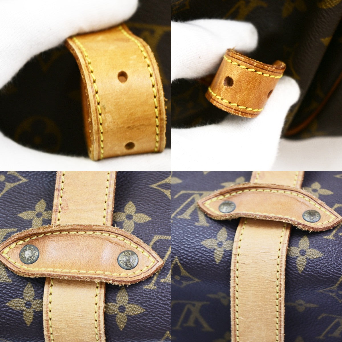 LOUIS VUITTON Saumur 35 Shoulder Bag Monogram Leather BN France M42254 77CB043