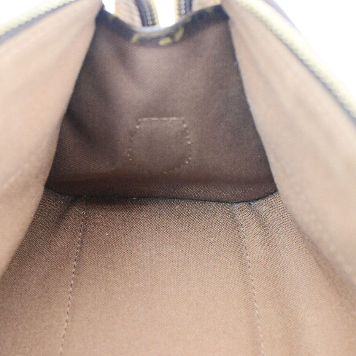 LOUIS VUITTON Popincourt Haut Shoulder Bag Monogram Leather Brown M40007 12SJ212