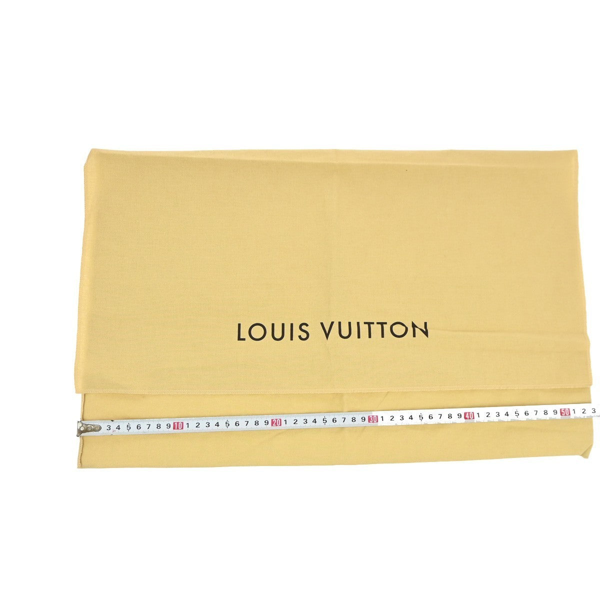 LOUIS VUITTON Logo 20 Set Drawstring Dust Bag Canvas Cotton Beige Brown 63EG383