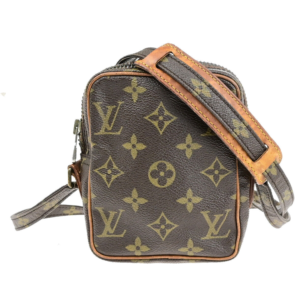 LOUIS VUITTON LV Mini Danube Shoulder Bag Monogram Leather Brown M45268 30SJ610