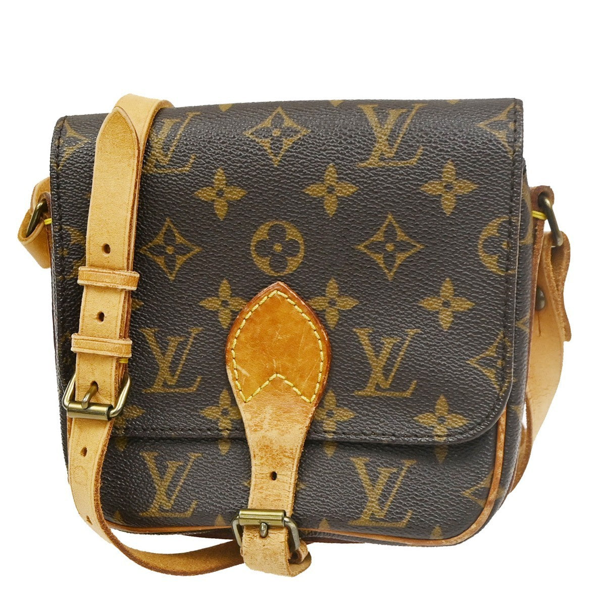 LOUIS VUITTON Mini Cartouchiere Shoulder Bag Monogram Leather BN M51254 31KC151