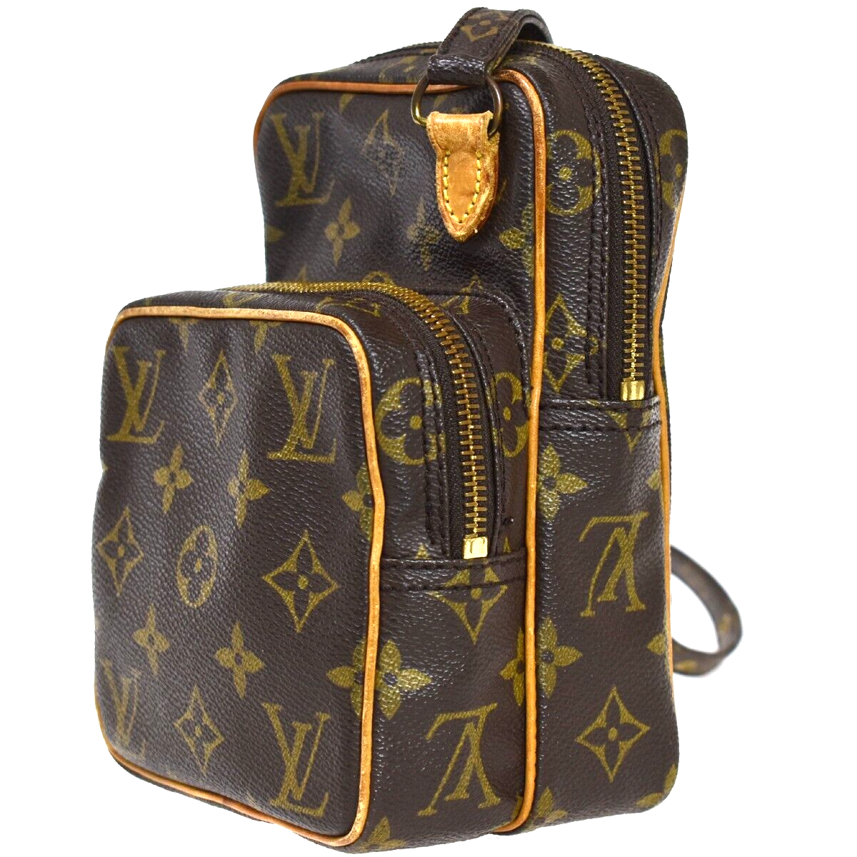 LOUIS VUITTON Mini Amazon Shoulder Bag Monogram Leather Brown M45238 86YG736