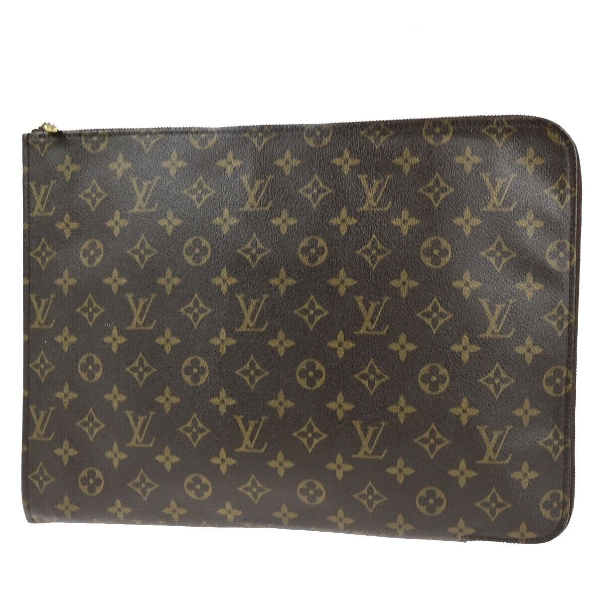LOUIS VUITTON Poche Documents Business Clutch Bag Monogram M53456 64ED419