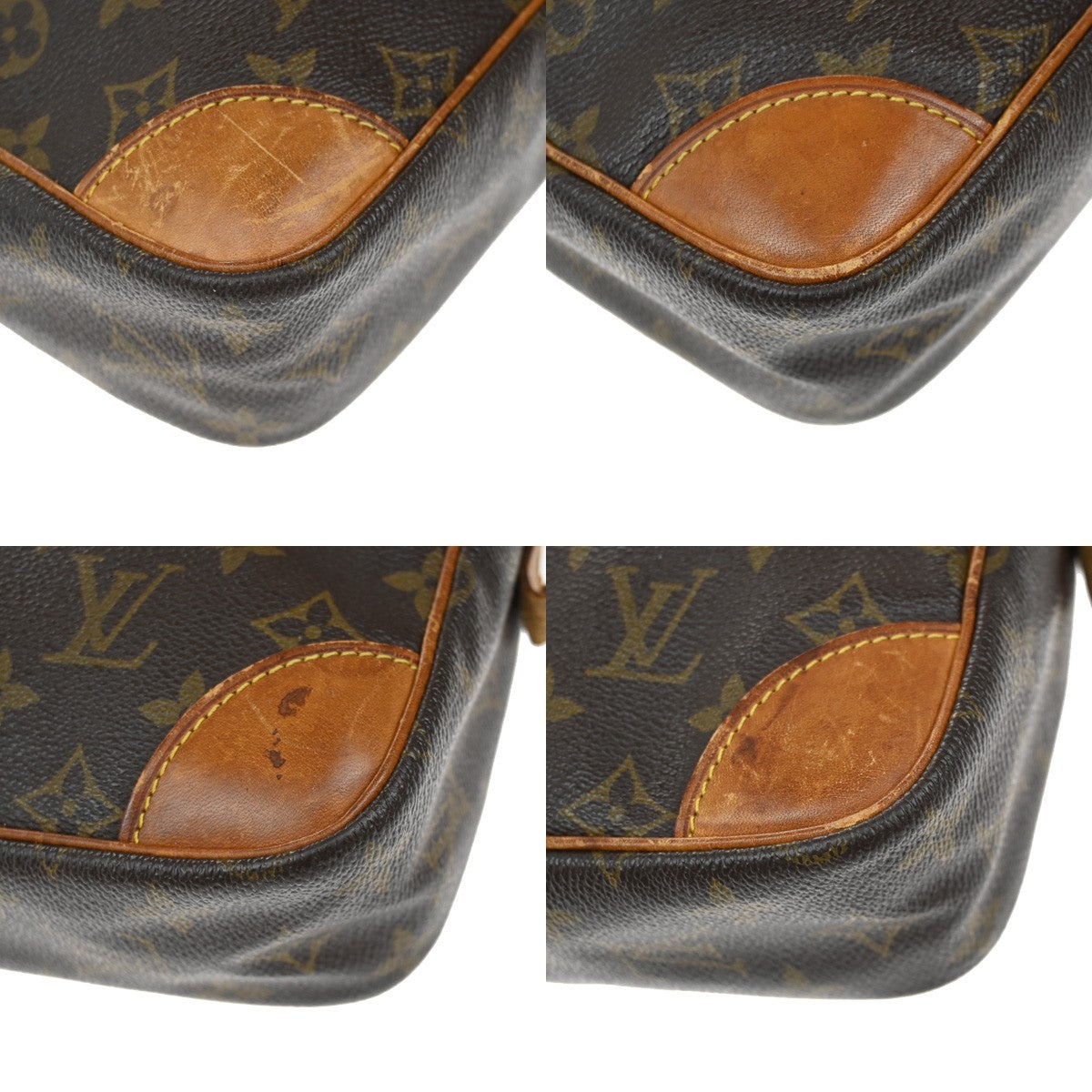 LOUIS VUITTON Compiegne 28 Clutch Hand Bag Monogram Leather Brown M51845 65YH217