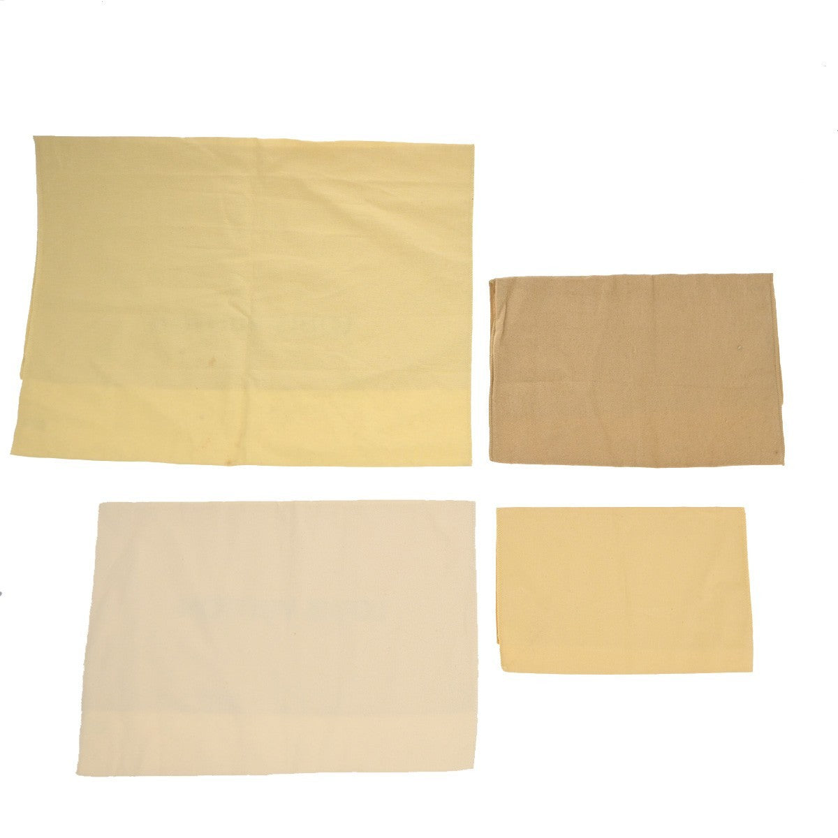 LOUIS VUITTON Logo 10 Set Dust Bag Drawstring Canvas Cotton Beige Brown 03KP213