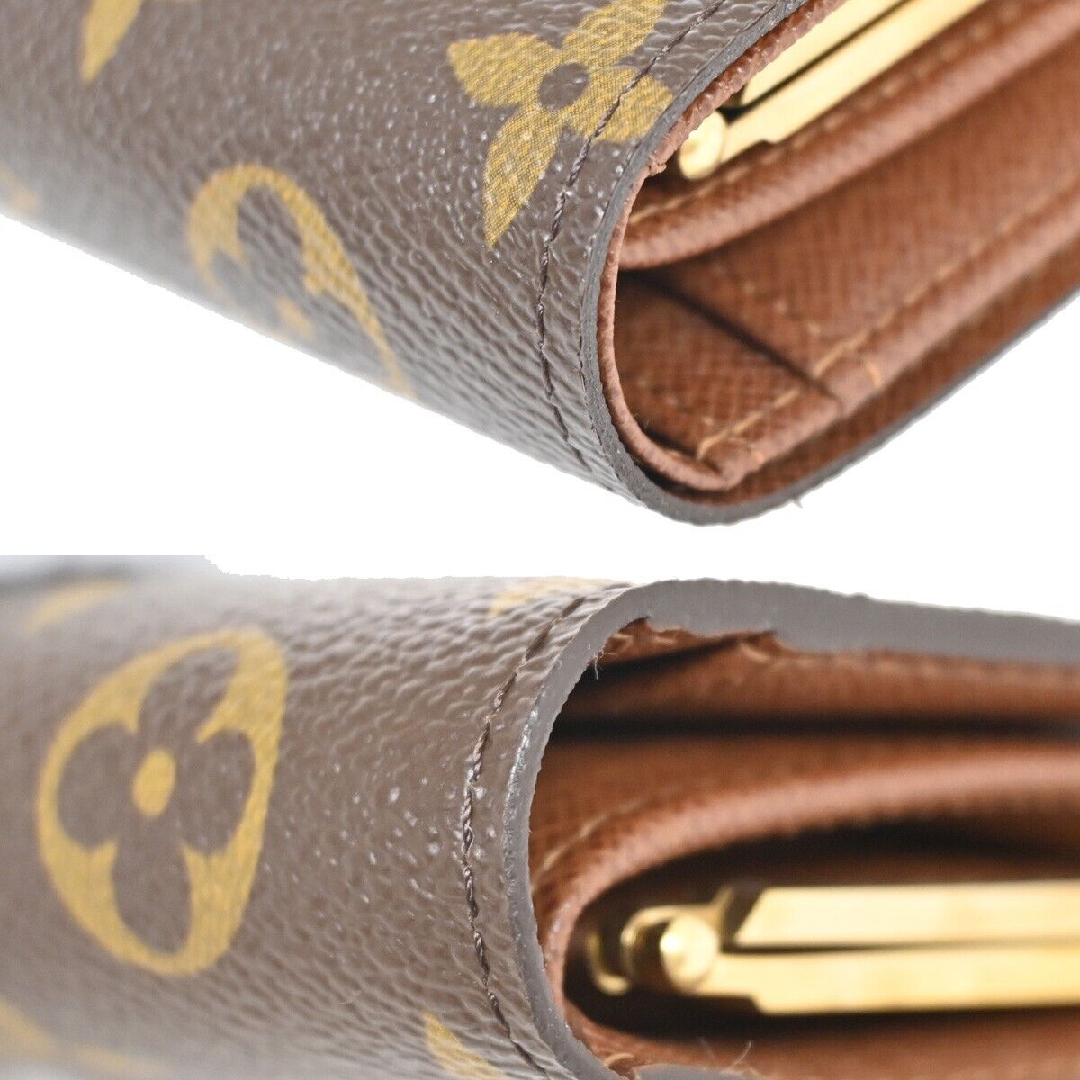 LOUIS VUITTON Portefeuille Viennois Bifold Wallet Monogram Brown M61674 18FA372