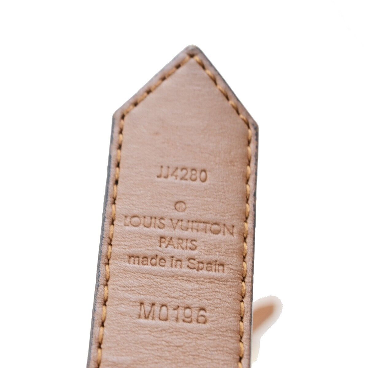 LOUIS VUITTON Dauphine Belt Monogram Leather Brown GHW Spain M0196 39FB176