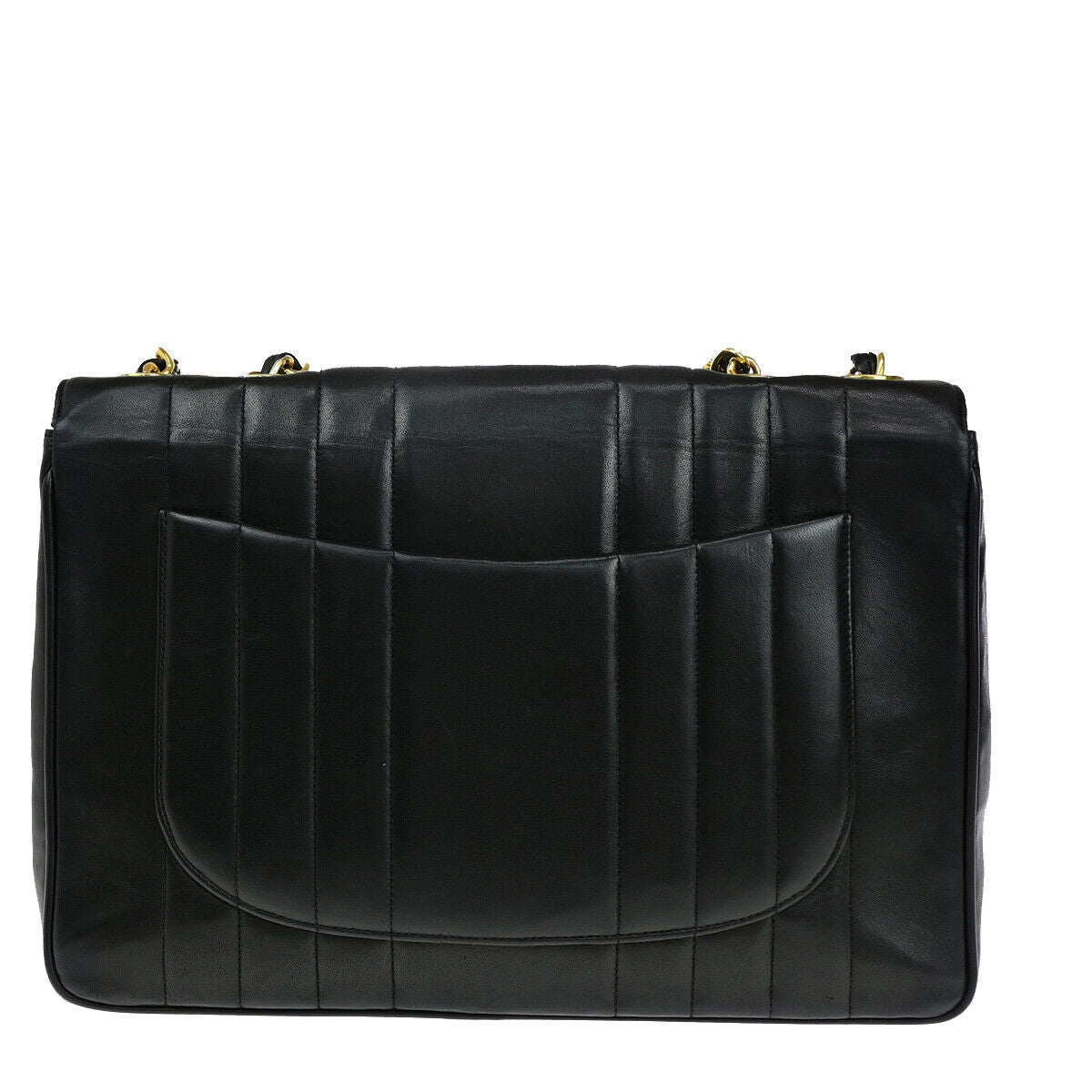 CHANEL CC Mademoiselle 30 Chain Shoulder Bag Leather Black GHW Vintage 850RJ895